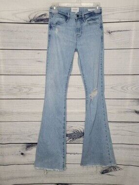 Frame Le High Flare Jeans light wash Size 25